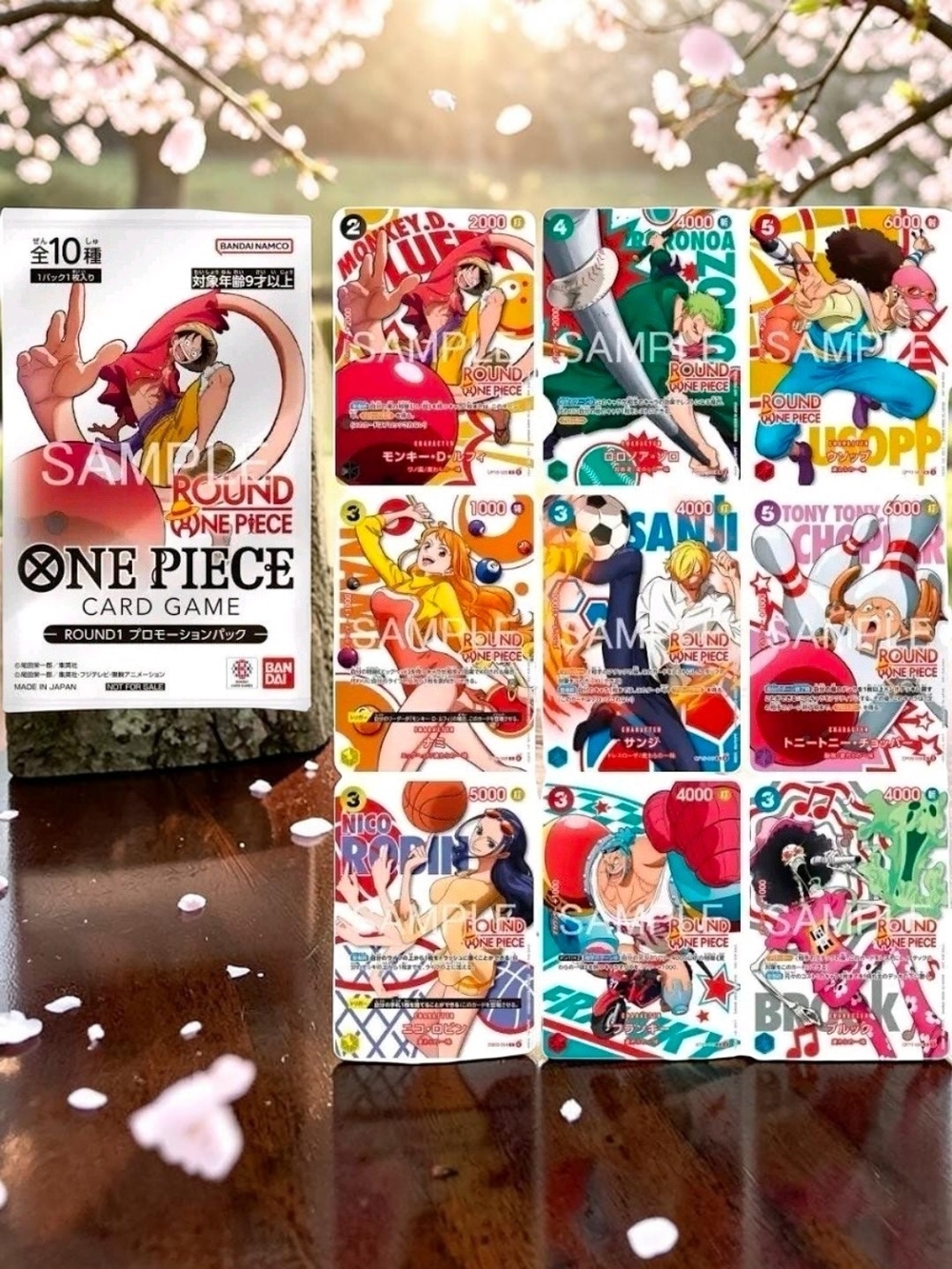 ROUND 1 x ONE PIECE TCG PROMO PACK x 10 ENGLISH VERSION
